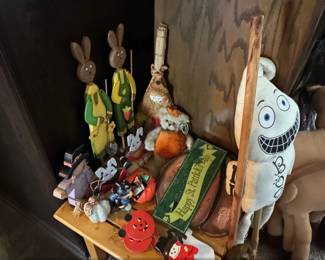 Assorted Primitive Folk Art Seasonal Figurines