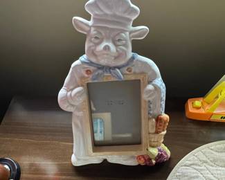 Pig Chef Ceramic Picture Frame