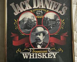 Jack Daniels Old No. Tennessee Whiskey Framed Sign