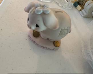Precious Moments Youre Worth Your Weight In Gold Piggy Bank E