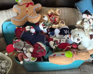 Plush Christmas Figurines and Ornaments Lot
