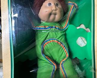 Vintage Cabbage Patch Kid Doll in Original Box with Adoption Certificate Vincent Neil