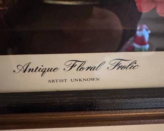 Antique Floral Frolic Print second image