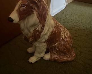 Vintage Ceramic Collie Dog Figurine Likely Ron Hevener or similar