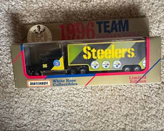 Matchbox White Rose Collectibles NFL Pittsburgh Steelers Limited Edition SemiTruck