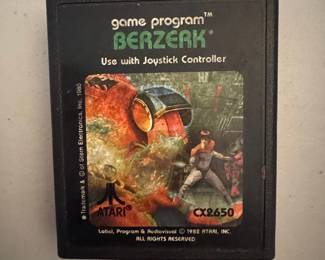 Atari Berzerk CX Video Game Cartridge