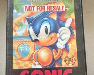 Sonic the Hedgehog Not For Resale Sega Genesis Game Cartridge