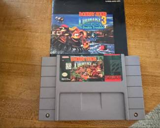 Donkey Kong Country Dixie Kongs Double Trouble Super Nintendo Game Cartridge B