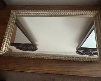 Ornate Vanity Tray Mirror