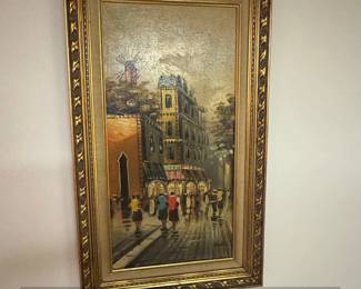 Parisian Street Scene Oil Painting by Balin