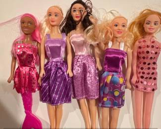 Lot of Fashion Dolls including Mermaid Doll