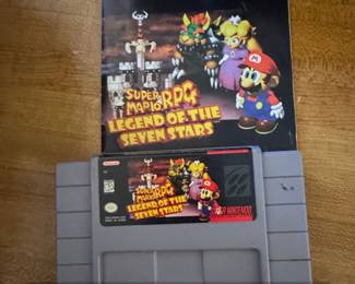 Super Mario RPG Legend of the Seven Stars SNES Game and Manual