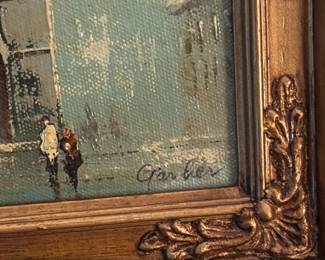 Parisian Street Scene Oil Painting with Arc de Triomphe by Caroline Burnett second image