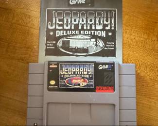 Jeopardy Deluxe Edition Super Nintendo SNES Game Cartridge