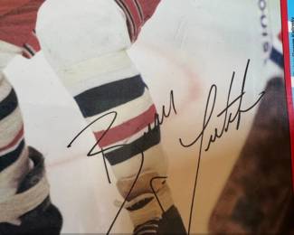 Brian Leetch Autographed New York Rangers The Fastest Game in Town Poster second image