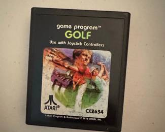 Atari Golf Video Game Cartridge