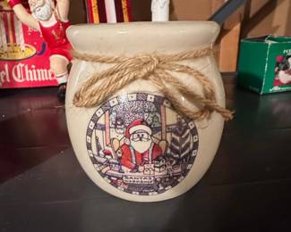 Santas Workshop Ceramic Candle Holder