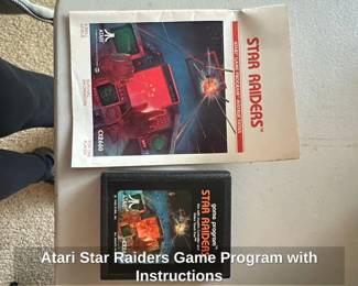 Atari Star Raiders Game Program with Instructions