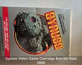 Gyruss Video Game Cartridge Box for Atari