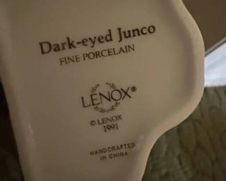 Lenox Darkeyed Junco Figurine from The Garden Bird Collection second image