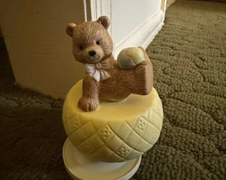 Aldon Accessories Ltd. Certified Premium FineGrain Porcelain Teddy Bear Music Box