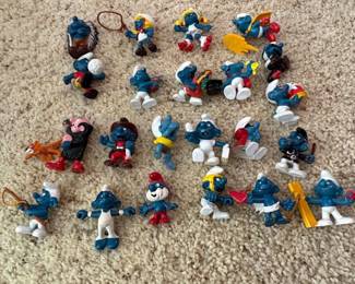 Vintage Smurfs PVC Figurines Lot