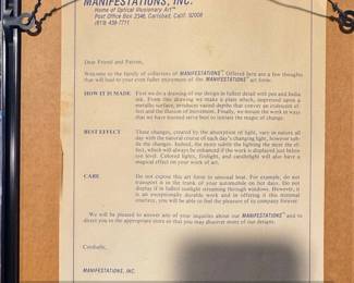 Manifestations, Inc. Home of Optical Illusionary Art Framed Artwork by J. Hardelin second image