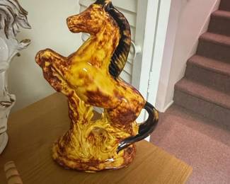Ceramic Rearing Horse Figurine