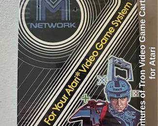 Adventures of Tron Video Game Cartridge for Atari