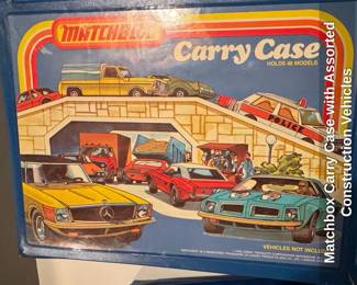Matchbox Carry Case with Assorted Construction Vehicles