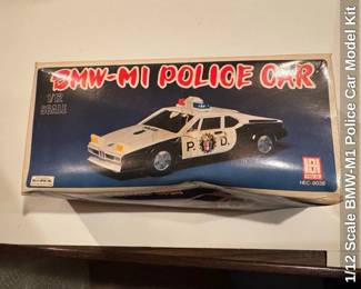 or Scale BMWM Police Car Model Kit