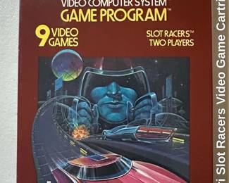 Atari Slot Racers Video Game Cartridge