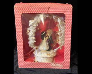 Vintage wedding cake topper