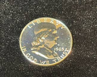1963 Franklin Half Dollar BU