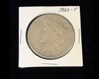 1922 S US Silver Peace Dollar