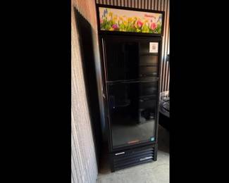 True single glass door cooler