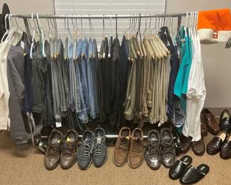 Men's pants and dress shoes - in fabulous condition