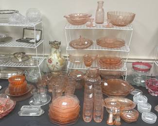 Depression glass selections