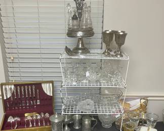 Silverplate Condiment Cruet