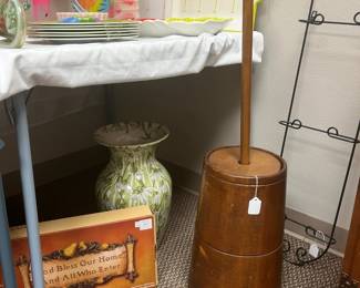 Antique butter churn