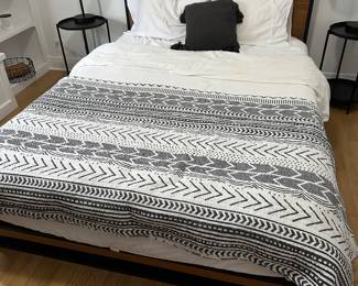 Full size platform bed frame - $125