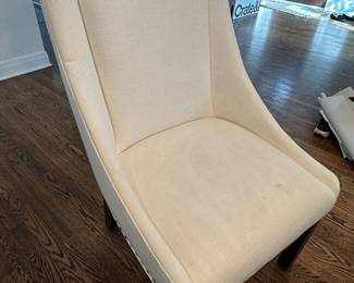 (6) upholstered dining chairs 