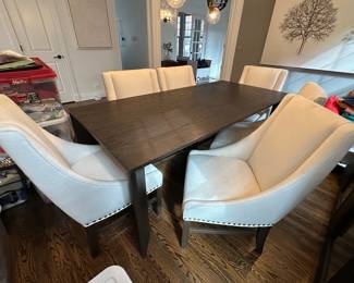 Restoration Hardware dining table 39" x 84" x 30"H - $500 (all chairs have sold)