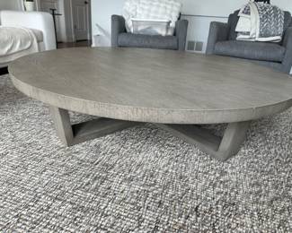 Restoration Hardware 60" diameter x 14"H coffee table - $125