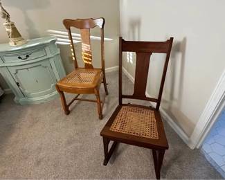 Custom, hand made wicker chairs
