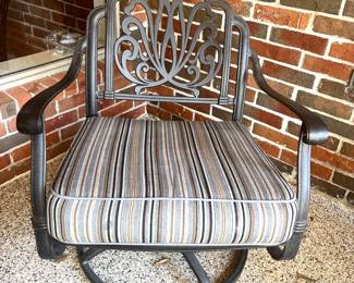 Shown without back cushion