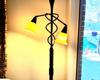 Iron floor lamp