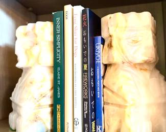 Vintage onyx Aztec Mayan bookends