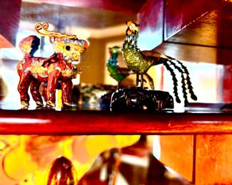 Mini cloisonne figures