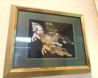 Vintage Taiwan temple horses